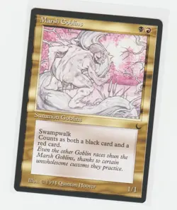 Magic the Gathering ~ MTG ~ 1x Marsh Goblins ~ M/NM ~ THE DARK - Image 1