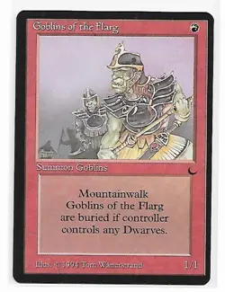 Magic the Gathering ~ MTG ~ 1x Goblins of the Flarg ~ M/NM ~ THE DARK - Image 1