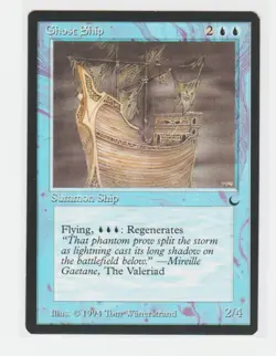 Magic the Gathering ~ MTG ~ 1x Ghost Ship ~ M/NM ~ THE DARK - Image 1