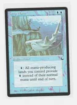 Magic the Gathering ~ MTG ~ 1x Deep Water ~ M/NM ~ THE DARK - Image 1