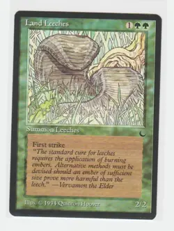 Magic the Gathering ~ MTG ~ 1x Land Leeches ~ M/NM ~ THE DARK - Image 1