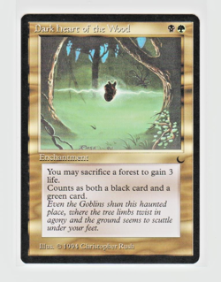 Magic the Gathering ~ MTG ~ 1x Dark Heart of the Wood ~ M/NM ~ THE DARK - Image 1
