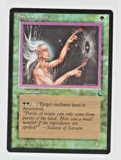 Magic the Gathering ~ MTG ~ 1x Savaen Elves ~ M/NM ~ THE DARK - Image 1