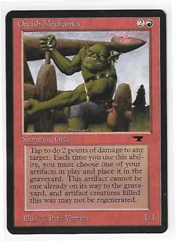 Magic the Gathering ~ MTG ~ 1x Orcish Mechanics ~ M/NM ~ Antiquities - Image 1