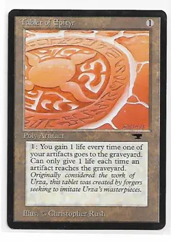 Magic the Gathering ~ MTG ~ 1x Tablet of Epityr ~ M/NM ~ Antiquities - Image 1