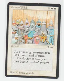 Magic the Gathering ~ MTG ~ 1x Army of Allah ~ HP ~ Arabian Nights (LIGHT) - Image 1