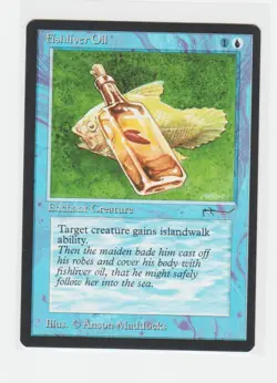 Magic the Gathering ~ MTG ~ 1x Fishliver Oil ~ M/NM ~ Arabian Nights - Image 1