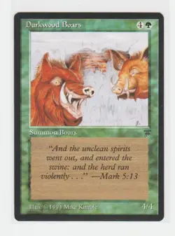 Magic the Gathering ~ MTG ~ 1x Durkwood Boars ~ LEGENDS ~ M/NM - Image 1