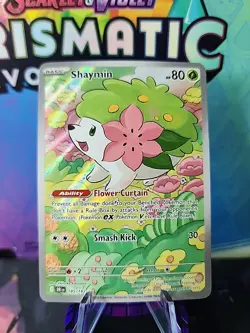 2025 Pokemon Shaymin Full Art Holo Destined Rivals #185/182 - Image 1