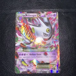 Pokemon TCG Mega Gengar EX Black Star Promos XY166 Shiny Holo Rare Ungraded - Image 2