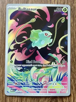 BULBASAUR 133/132 IR Illustration Rare Pokemon Mega Evolution NM MINT Pack Fresh - Image 1