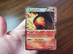 Typhlosion Prime 110/123 Pokemon Holo Rare HGSS M/NM - Image 3