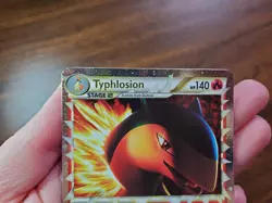 Typhlosion Prime 110/123 Pokemon Holo Rare HGSS M/NM - Image 4