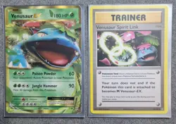 Pokemon TCG Venusaur Ex 1/108 Evolutions Holo & Venusaur Spirit Link 89/108 - Image 1