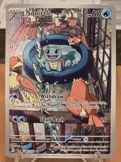 Stellar Crown Squirtle Illustration Rare 148/142 - Pokemon TCG 2024 NM/MT - Image 1