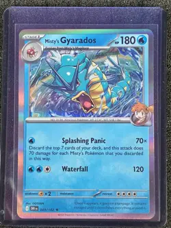 Pokemon TCG Misty's Gyarados Reverse Holo Rare Destined Rivals 049/182 - Image 1