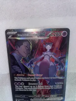 Pokemon TCG Team Rockets Mewtwo EX Special Illustration Destined Rivals - Image 3