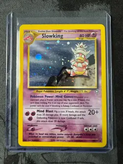 Pokemon Slowking 14/111 Neo Genesis Holo Rare Vintage WOTC 2000 MP - Image 1