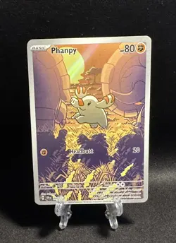 NM/M Phanpy 205/191 Sv08: Surging Sparks Holo Pokemon TCG Pack Fresh - Image 1