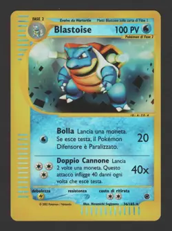 Blastoise Reverse Holo Expedition 36/165 ITA - Carta Pokemon Rara - Image 1