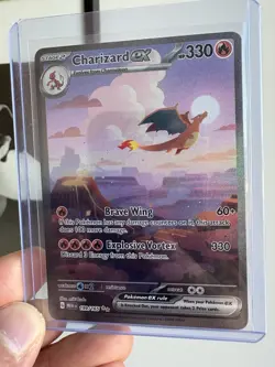 Pokemon TCG Charizard EX 199/165 Scarlet & Violet 151 Special Illustration Rare - Image 1