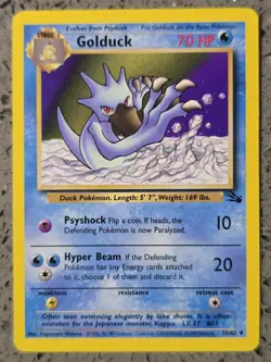 Pokemon - Golduck - 35/62 - Fossil - WOTC - Uncommon - LP - Image 1
