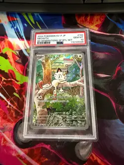 2024 MEOWTH 192/SV-P START DECK GENERATIONS SPECIAL BATTLE SET POKEMON PSA 10 - Image 1
