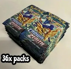 Pokemon Sword & Shield Crown Zenith New Sealed Booster Packs 36 Box Equivalent - Image 1