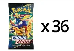 Pokemon Sword & Shield Crown Zenith New Sealed Booster Packs 36 Box Equivalent - Image 2