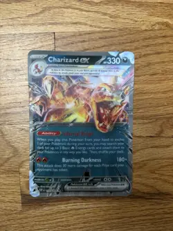 Jumbo Lenticular Charizard ex - 054/091 - SVP 196 -Exclusive Promo Pokemon - Image 1