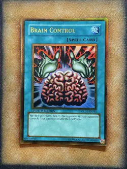 Yugioh Brain Control GLD1-EN033 Gold Rare Limited Edition NM - Image 1