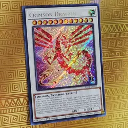 Crimson Dragon RA04-EN061 Secret Rare 1st Ed NM Rarity Collection 4 Yu-Gi-Oh - Image 1
