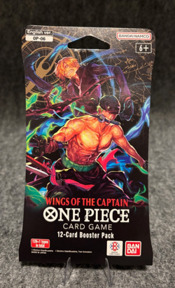 One Piece TCG, OP-06 WINGS OF THE CAPTAIN, Sleeved Booster Pack, English - Image 1