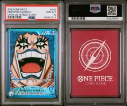 PSA 10 Emporio Ivankov Alt Art OP02-049 One Piece Paramount War Gem Mint - Image 3