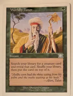 Worldly Tutor [Sixth Edition] Magic MTG Cards LP - Image 1