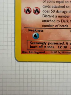 Pokemon TCG Dark Charizard Non-Holo Card 21/82 Team Rocket 2000 Vintage - Image 5