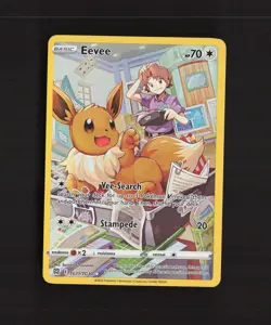 Eevee TG11/TG30 Brilliant Stars Full Art Ultra Rare Holo Pokemon Card LP - Image 1