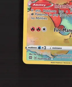 Flareon TG01/TG30 Brilliant Stars Full Art Ultra Rare Holo Pokemon Card LP - Image 5