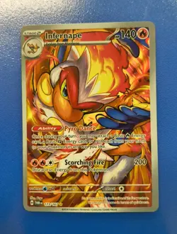 Pokemon TCG Infernape Card Twilight Masquerade Illustration, Rare, 173/167 - Image 1