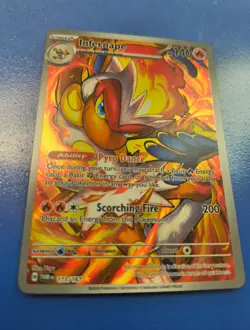 Pokemon TCG Infernape Card Twilight Masquerade Illustration, Rare, 173/167 - Image 2