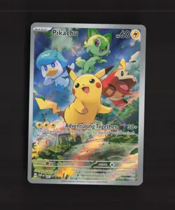 Pikachu SVP 027 Scarlet & Violet Full Art Black Star Promo Holo Pokemon Card NM - Image 1