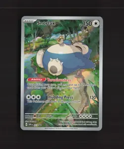 Snorlax SVP 051 Scarlet & Violet Full Art Black Star Promo Holo Pokemon Card NM - Image 1