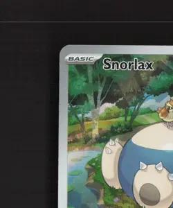 Snorlax SVP 051 Scarlet & Violet Full Art Black Star Promo Holo Pokemon Card NM - Image 3