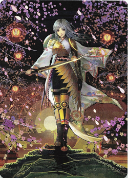 MTG Art Series: Kamigawa: Neon Dynasty The Wandering Emperor Art Card 50/81 - Image 1