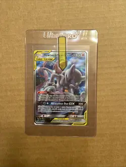 Pokemon TCG Mewtwo & Mew GX SM191 Black Star Promo Card Near Mint Condition - Image 1