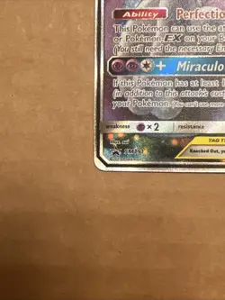 Pokemon TCG Mewtwo & Mew GX SM191 Black Star Promo Card Near Mint Condition - Image 5