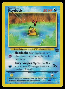 Pokemon Card - Psyduck 20 WOTC Black Star Promo - Image 1