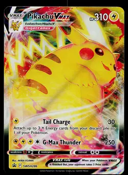 Pokemon Card - Pikachu VMAX Sword & Shield Promo SWSH286 Holo - Image 1