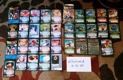 Dragon Ball Z TCG - 55+ Card Lot - 4 Foils Saiyan Saga Cell Games - Score 2000 - Image 1