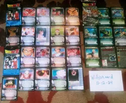 Dragon Ball Z TCG - 55+ Card Lot - 4 Foils Saiyan Saga Cell Games - Score 2000 - Image 4